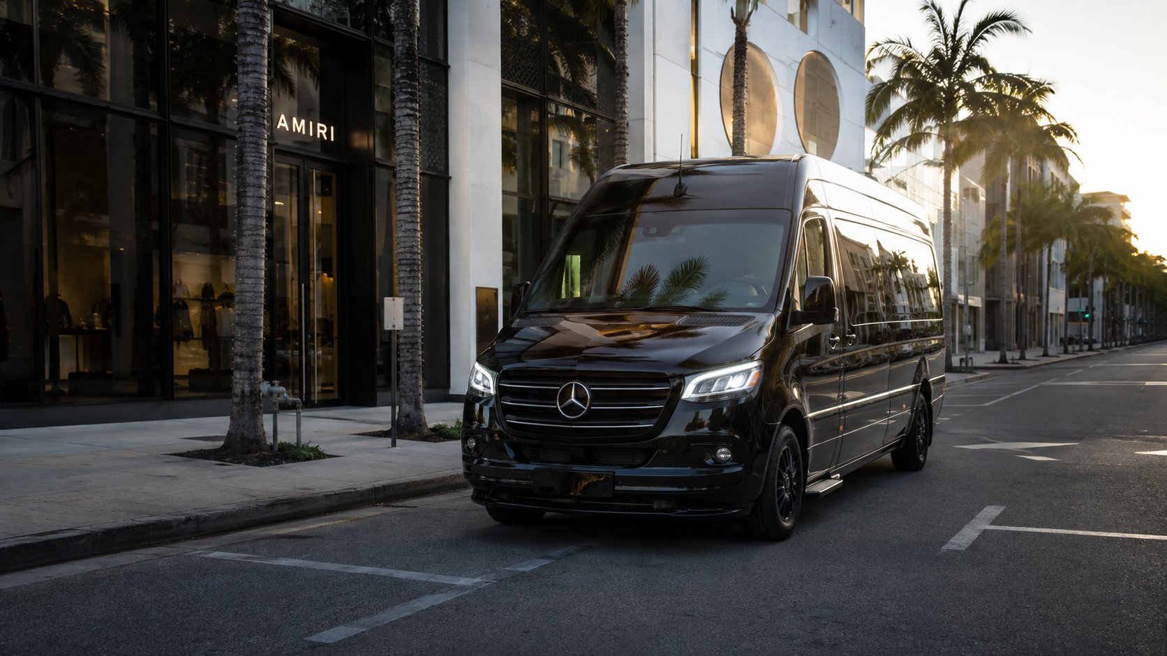 Mercedes Sprinter van, ground transportation